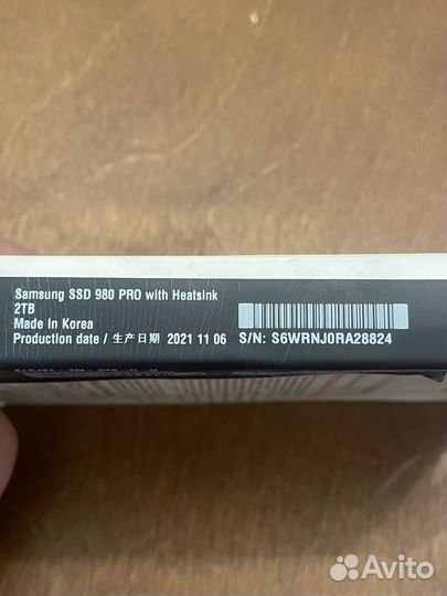 Ssd m2 samsung 980 PRO 2tb с радиатором оригинал