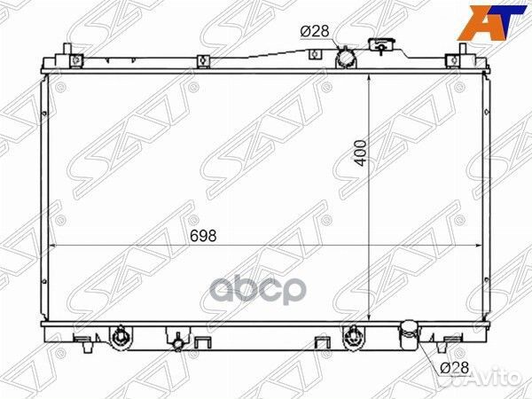 Радиатор Honda Stream 00-06 SG-HD00015 Sat