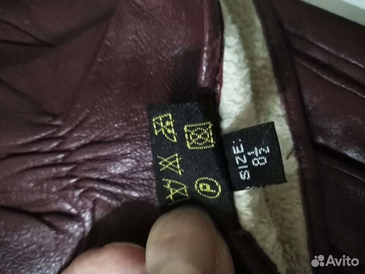 Перчатки женские кожаные новые