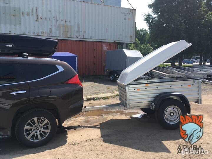 Прицеп самый маленький из серии OFF-road с крышкой