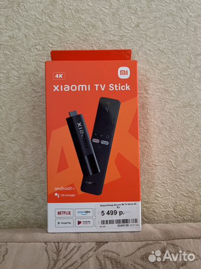 Смарт приставка xiaomi mi tv stick 4k