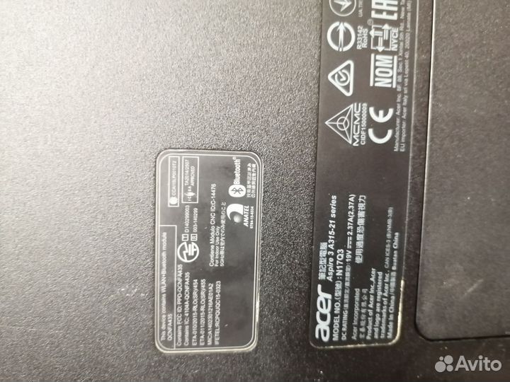 Ноутбук acer aspire 3 a315-21