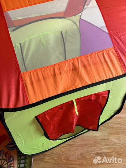 Палатка детская игровая с манежем и туннелем