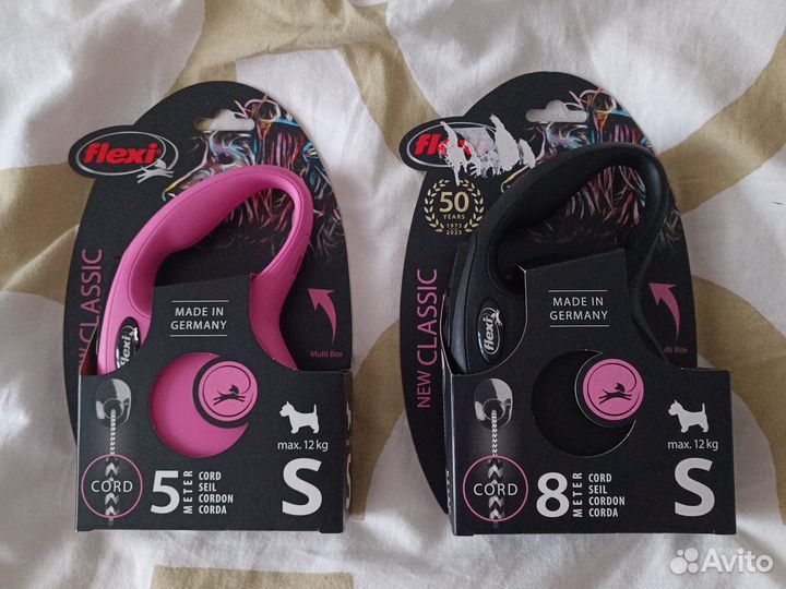 Поводок рулетка для собак flexi. Размер s. Кг 12