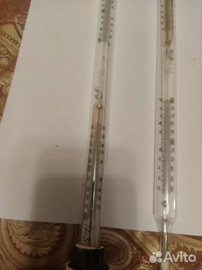 Термометры лабораторные ртутные и ареометры