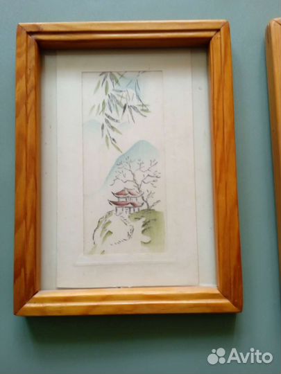 Открытка на шелке винтаж