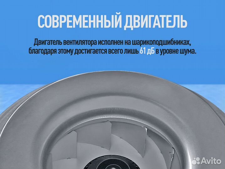 Вентилятор канальный металл 315 мм