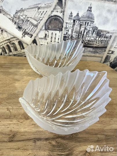 Набор Ваз для фруктов / конфет, стекло 4 шт