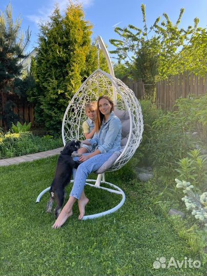 Подвесное кресло из ротанга