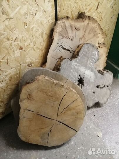 Обрезки слэбов, щитов, спилы