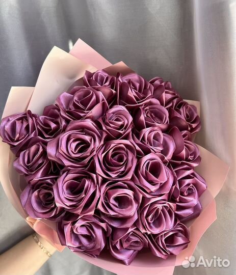 Букет из атласных лент