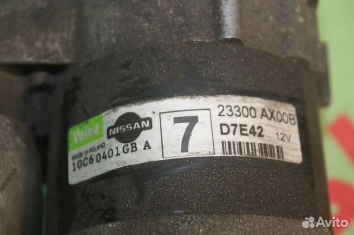 Стартер nissan march BK12 CR14-DE valeo
