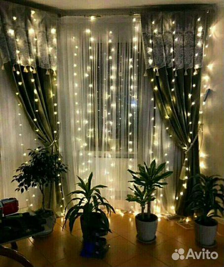 Гирлянда штора