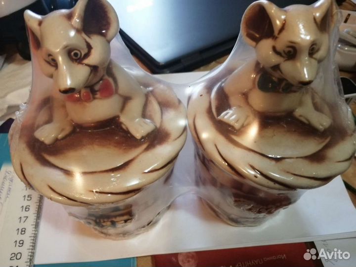 Ёмкости керамические для сахара и соли 300 мл новы