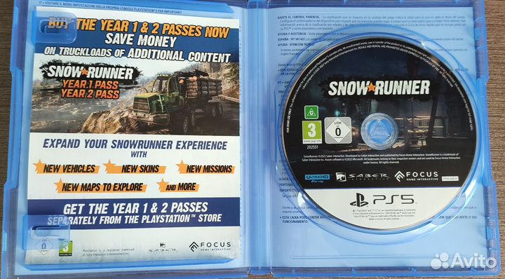 Snowrunner ps5 диск