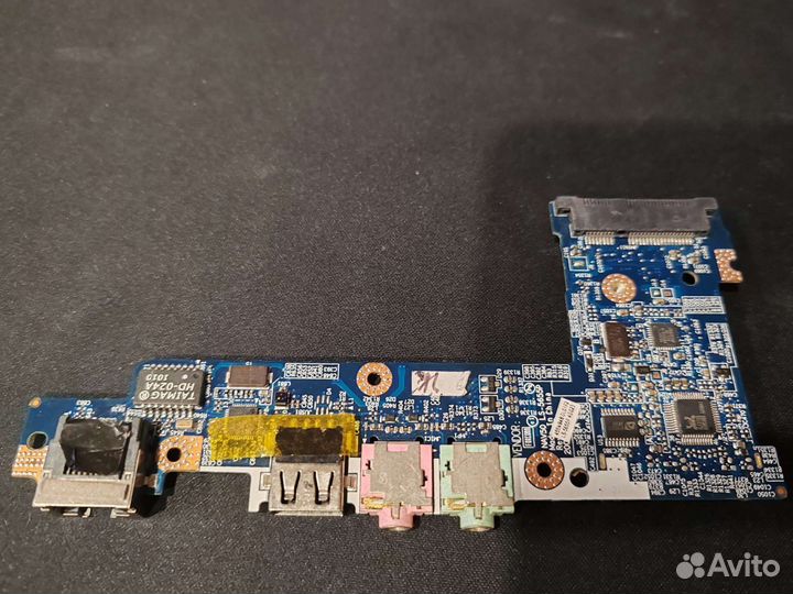 Доп плата с разъемами audio, Ethernet, USB, Card r