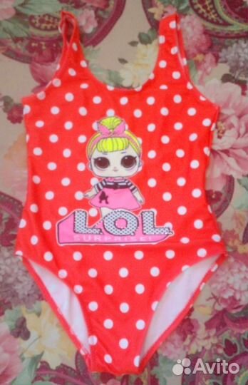 Купальник для девочки, рост 122-128