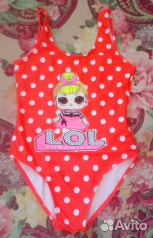 Купальник для девочки, рост 122-128