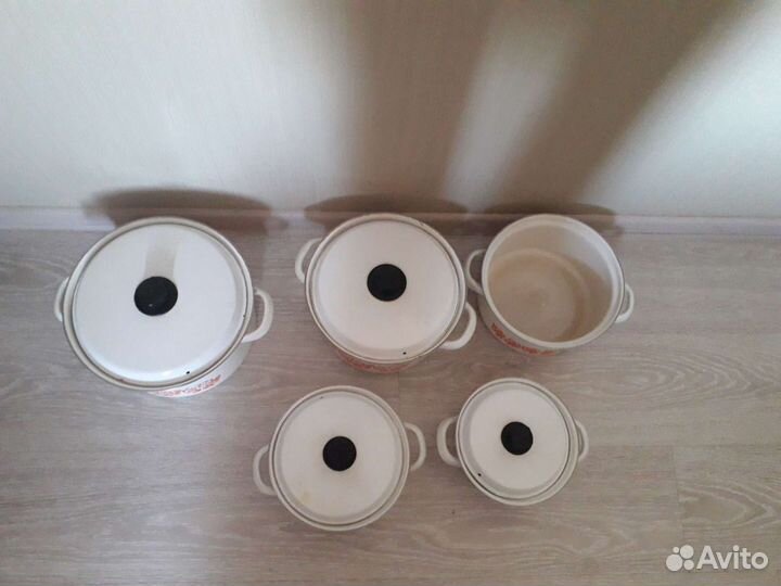 Эмалированные кастрюли СССР