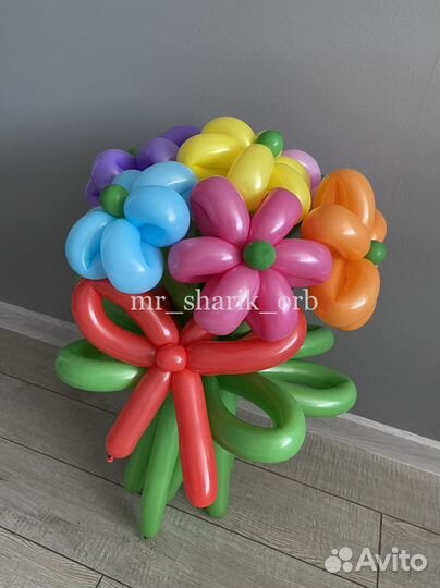 Цветы из воздушных шаров. Воздушные шары