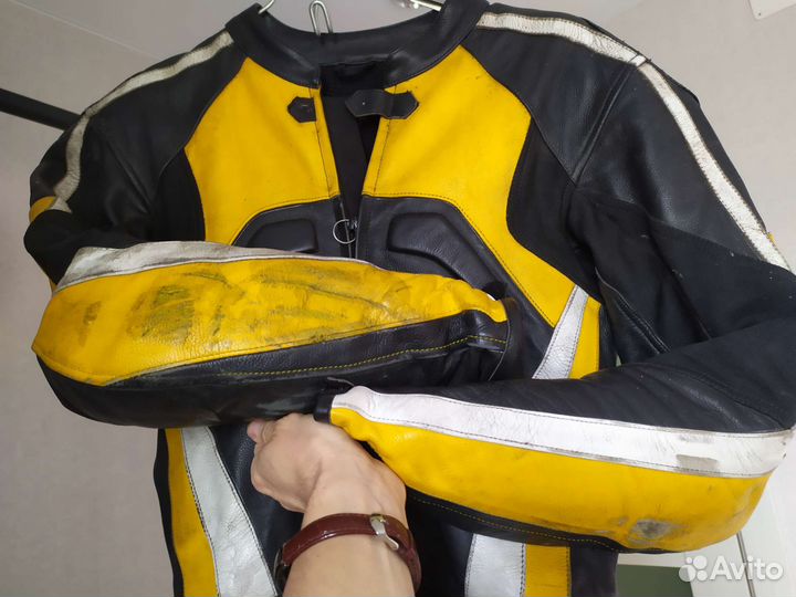 Мотокомбинезон раздельный кожаный