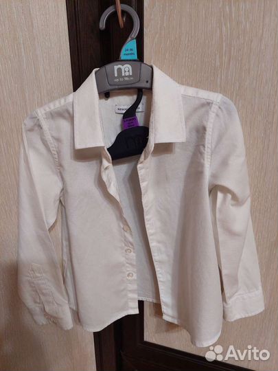 Рубашка белая 98р-р