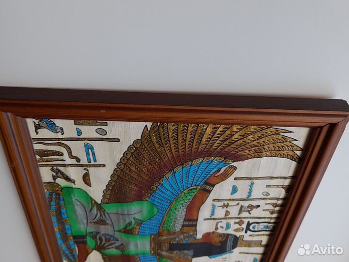 Картина на папирусе Египет богиня Исида