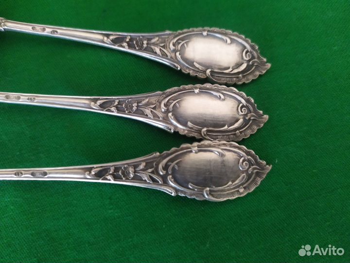 Ложки серебро 84 проба Густав Клингерт