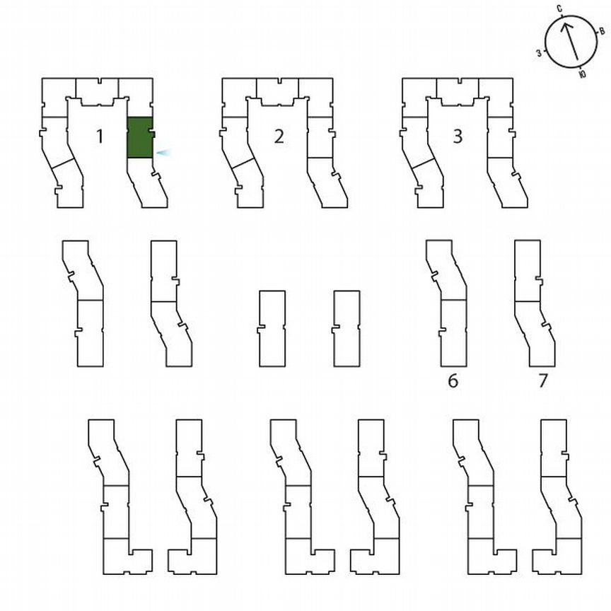 1-к. квартира, 42,9 м², 1/3 эт.