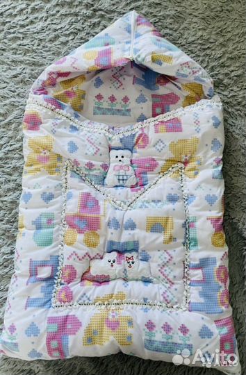 Конверт на выписку и в коляску демисезонный