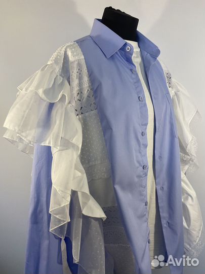 Рубашка в стиле пэчворк