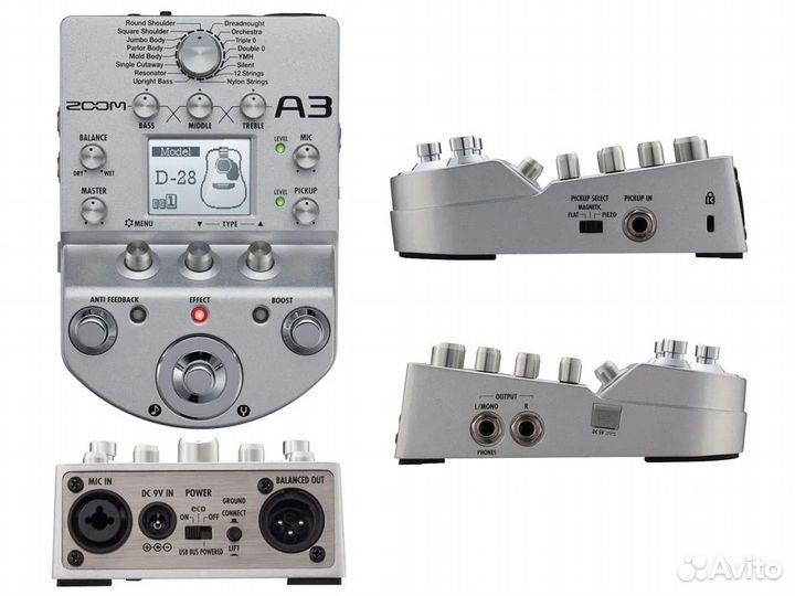 Гитарный процессор Zoom A3