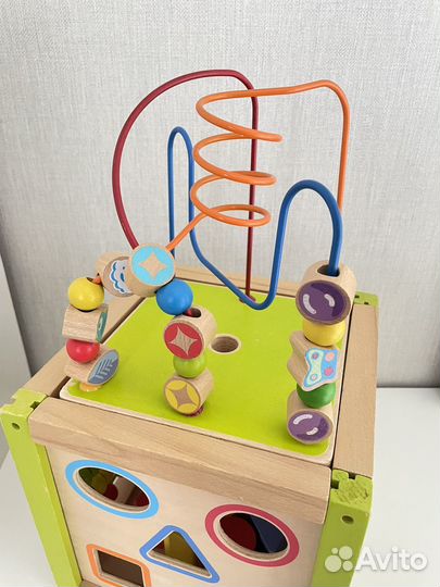 Развивающая игрушка Деревянный умный кубик