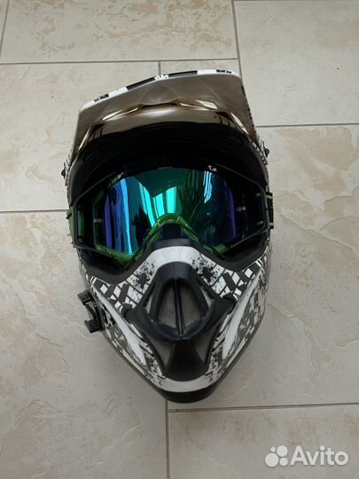 Шлем sol helmet + очки