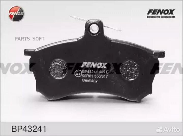 Fenox BP43241 Колодки тормозные дисковые Mitsubish