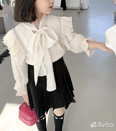 Белая блузка детская