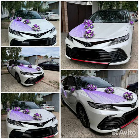 Украшения на свадебные машины, кортежи