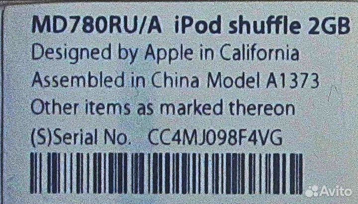 Mp3 плеер Apple iPod shuffle