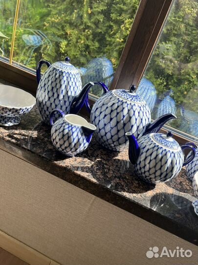 Сервиз кобальтовая сетка ифз