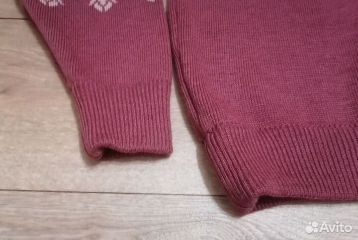 Винтажный свитер 90-е СССР женский шерстяной 46-48