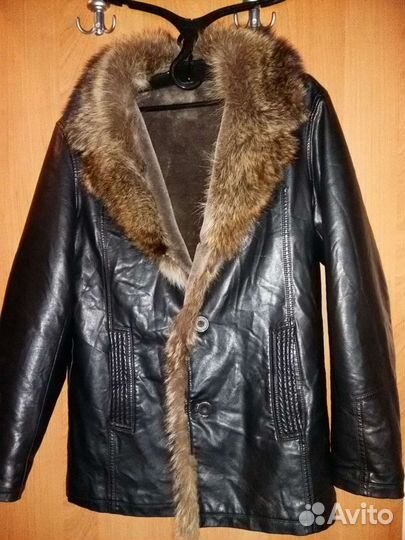 Куртка кожа,на меху.Жилет