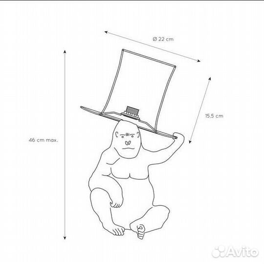 Настольная лампа Lucide Extravaganza Gust 10503/81/30