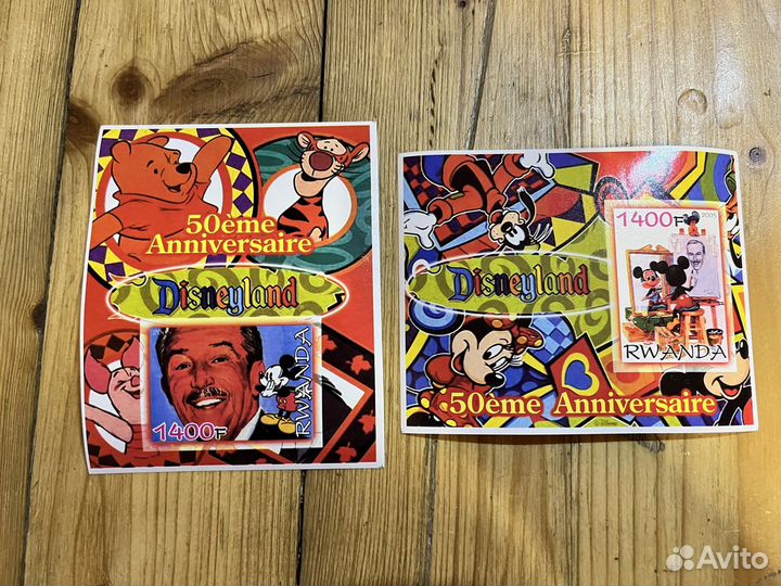 Марки Дисней. Блоки disney