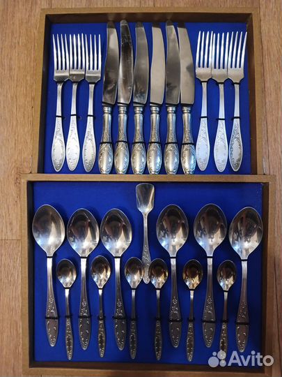 Набор столовых приборов мельхиор СССР