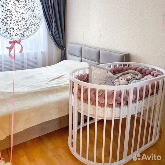 Детская кровать трансформер из массива