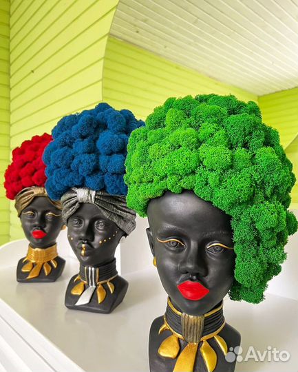 Африканка с мхом на доставке. (Светлана)