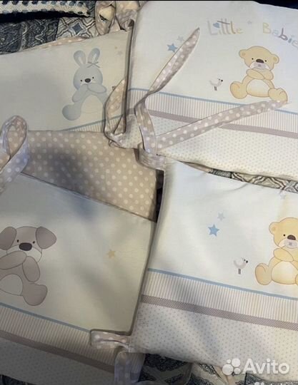 Бортики на кроватку perina Венеция три друга