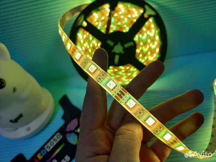 Светодиодная лента rgb 5 метров комплект