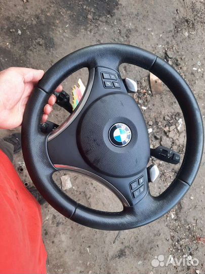 Спорт руль с лепестками бмв 3 Е90 Е91 Е92 Е93