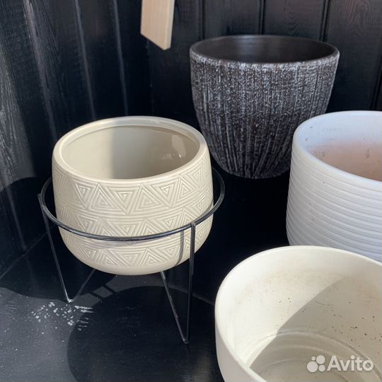Кашпо керамические для цветов 6шт Леруа и Икеа